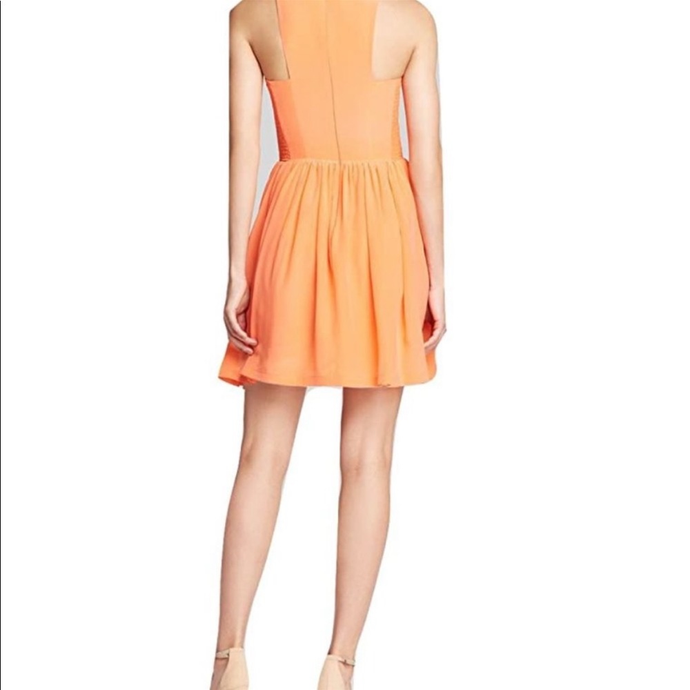 Amanda Uprichard Elle Coral Sleeveless Silk Dress NWT